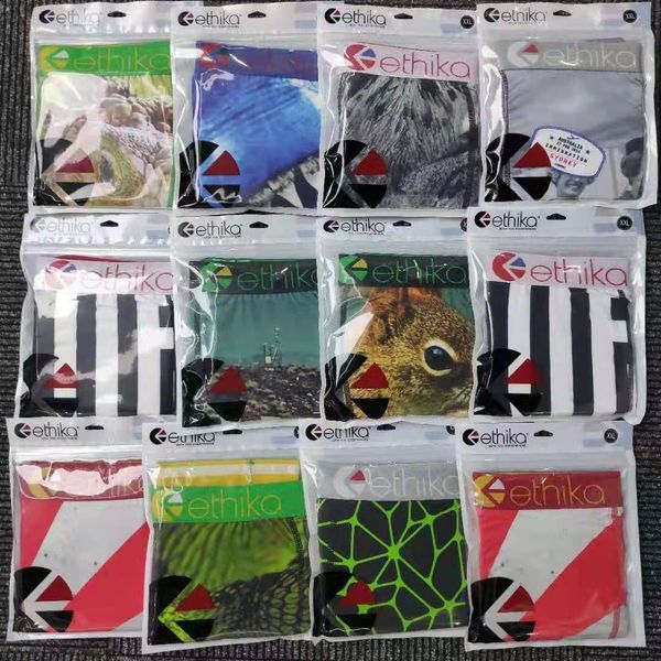 

2021 classic ethika designers luxury cotton boxers ethika men's underwear underwear men's tight waist underwear 130212