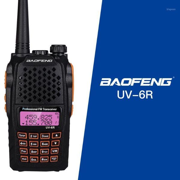 

walkie talkie baofeng uv-6r professional cb radio dual frequency 128ch portable band portable1