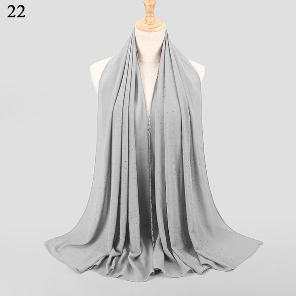 

elegent длинного мусульманской платке женщина мягких шифоны шарфы кристалл шаль хиджаб шарф платки femme шарф исламской бандана headwrap sqc, Black