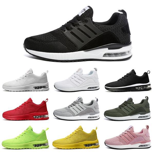 

fashion men women running shoes color white grey black red pink green fashion cushion sneakers men jogging trainers size 36-44