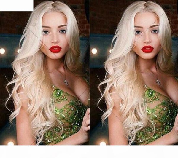 

product wavy ombre blonde brazilian remy human hair lace front wigs for women 613 hair color 12-24 inches available, Black;brown