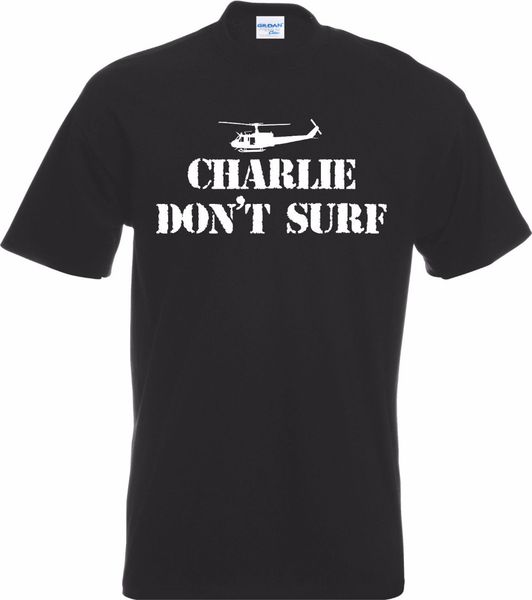 

new short sleeve men shirt charlie don't apocalypse style t shirt surfer classic cult movie film tee shirts sport hooded sweatshirt hoo