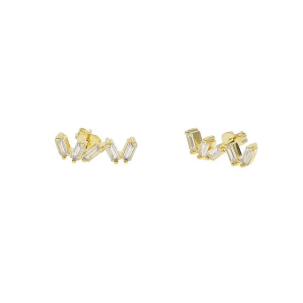 

stud 2021 design classic letters earrings fashion jewelry for women girl european luxury earring, Golden;silver