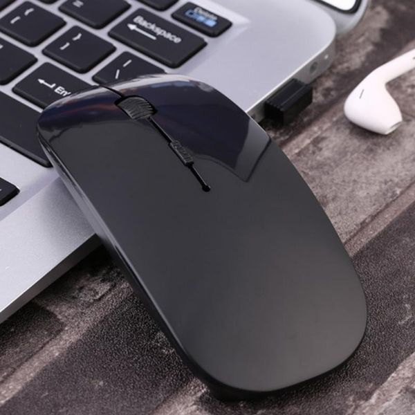 

2.4g wireless mouse usb receiver ultra slim for pc lapgaming optical mouse