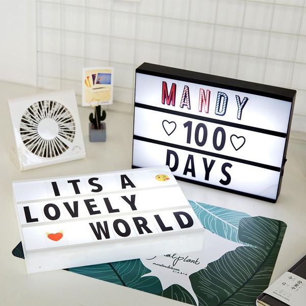 

diy letters light boxes mini light box a4 size led lightbox cinema light box for wedding room party home decor creative gifts dbc dh0941