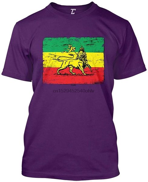 

спорт летние футболки rasta lion флаг - ямайская религия pride мужская с коротким рукавом футболка