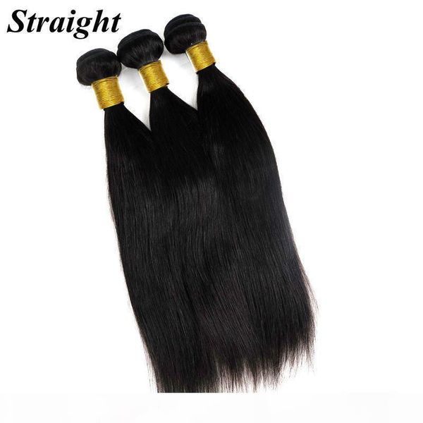 

mink virgin brazilian hair bundles human hair weaves wefts 8-34inch unprocessed peruvian indian mongolian virgin remy bulk hair extensions, Black