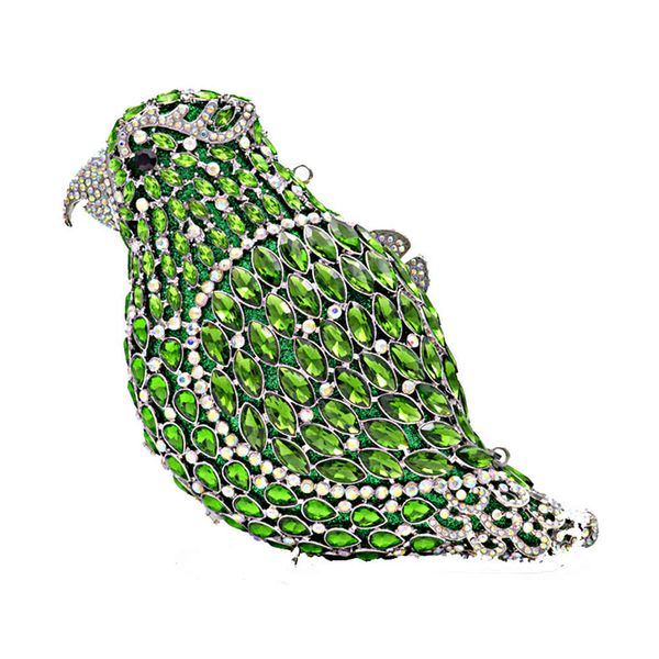 

birds shape crystal evening bags for party animal purses evening clutches metallic minaudiere bags for wedding rhinestone purse party bag