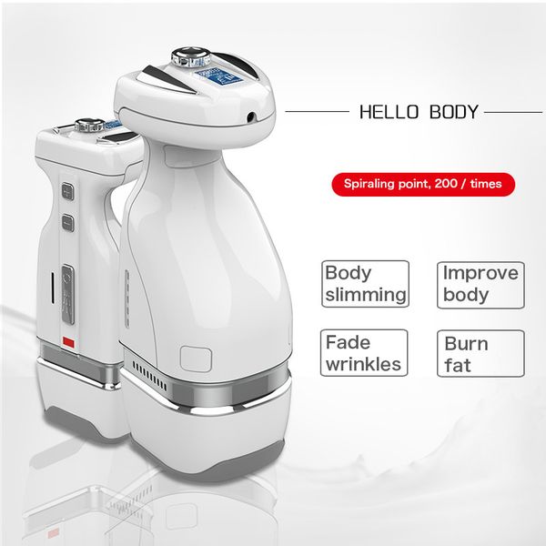 

2019 portable hello body home use slimming machine mini hifu two depth consumables technology effective cellulite reduce
