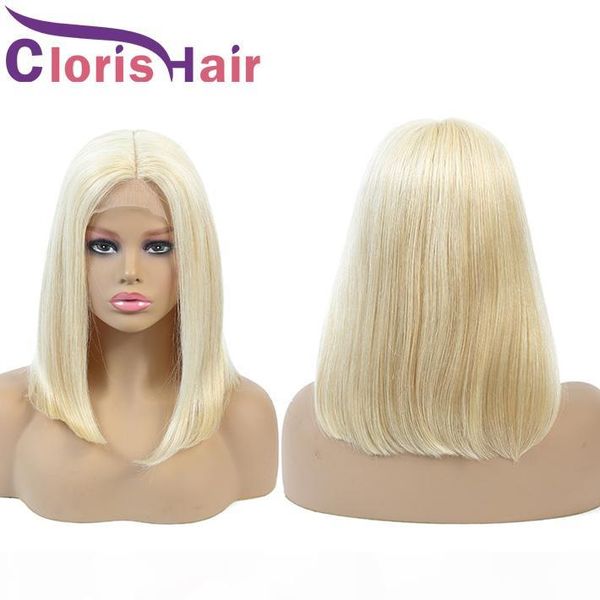 

pixie cut human hair bob wig #613 blonde short lace front wigs with baby hair for black women silky straight brazilian remy glueless bob wig, Black;brown