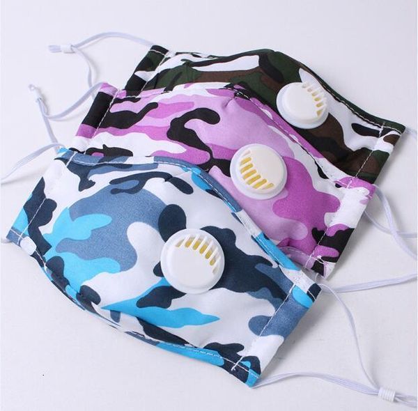

breathing valve face mask anti white dust folding camouflage mask printed protective dustproof pm2.5 face masks sy t9kj