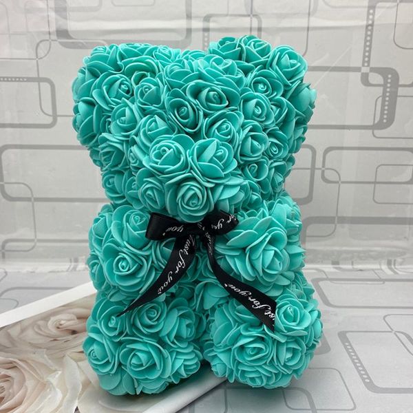 

gift day gift red 25cm artificial rose bear decor rose decoration valentines valentines women gifts christmas home flower gkxiw