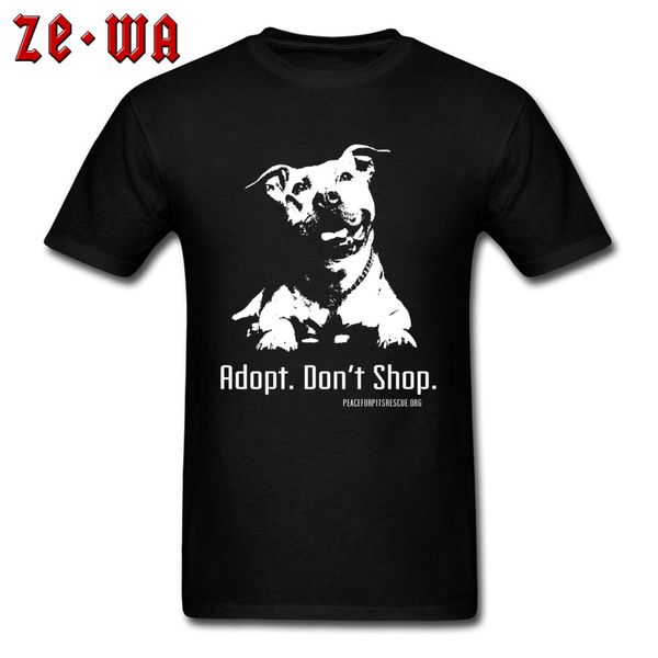 

adopt dont shop dog canis t-shirts pug terrier crew neck men tees mother's day wholesale tee shirt sport hooded sweatshirt hoodie