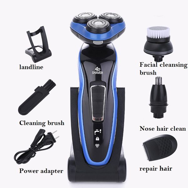 

manufacturers wholesale electric razor 4d three-tool head floating veneer knife net men's shaving water planer beard knife