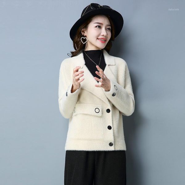 

nicesense casaco feminino abrigos mujer invierno 2020 winter coat women sobretudo plus size female overcoat manteau femme wool1, Black