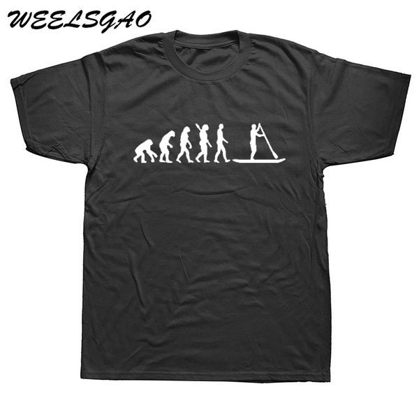 

summer men print t-shirts fashion short sleeve o neck evolution stand up paddling mens gift t shirt sport hooded sweatshirt hoodie