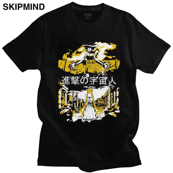 

trendy attack on titan short sleeved retro alien advance anime manga merchandise sport hooded sweatshirt hoodie t shirt