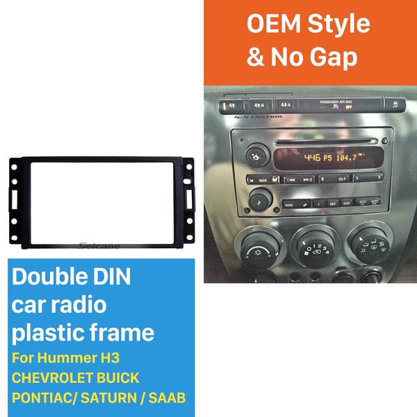 

double din car radio fascia for hummer h3 chevrolet buick pontiac/ saturn/saab surround panel auto trim stereo dash cd