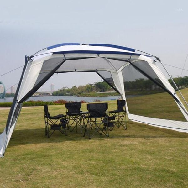 

tents and shelters portable camping mosquito net outdoor sunshade cover mesh tent for family party garden beach travelling easy setup1