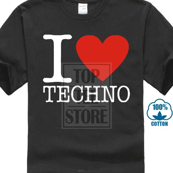 

2017 gilden men's i love techno 3d print men's short sleeve tee hoodie designers t shirts sweatshirt