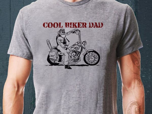

print mens summer biker dad fun cartoon t-shirt world's ideal gift for a great dad tee shirts sport hooded sweatshirt hoodie
