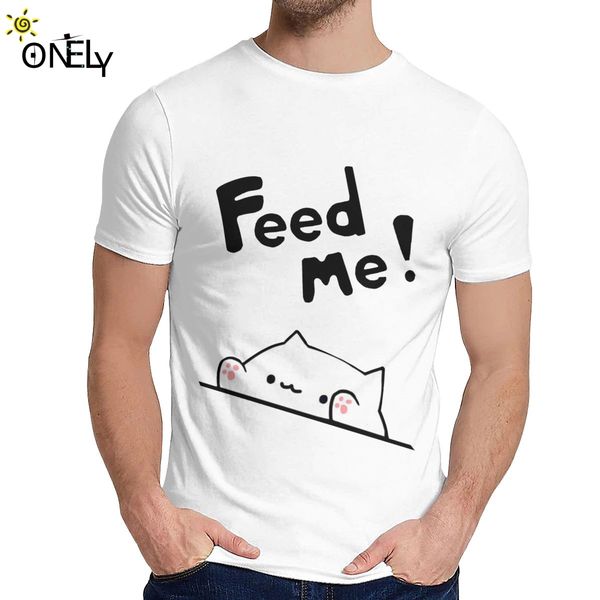 

man's t shirt bongo cat original art by strayrogue quality geek crewneck cartoon print t-shirt sport hooded sweatshirt hoodie