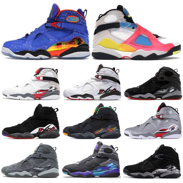 

new quai 54 south beach white aqua raid red 8 vii 8s mens shoes valentine's day chrome countdown pack men outdoor sports sneakers
