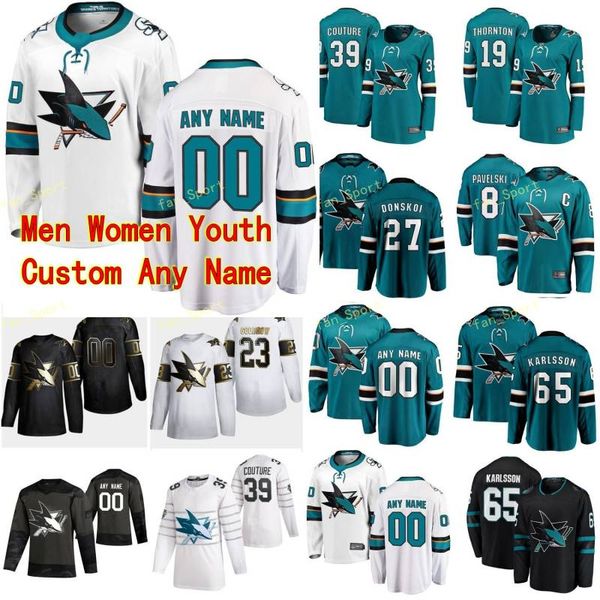 

san jose sharks hockey jersey 40 devan dubnyk 89 hal-beh-gah-watts 53 nicolas meloche 2020 2021 men women youth custom stitched, Black;red