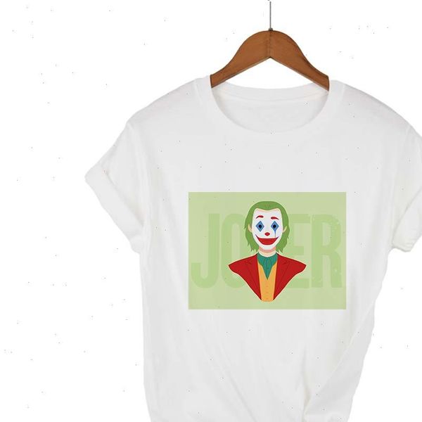 

fashion womens joker t shirt harajuku funny short sleeve t shirts women plus size punk kpop gym kawaii aesthetic clothes, White