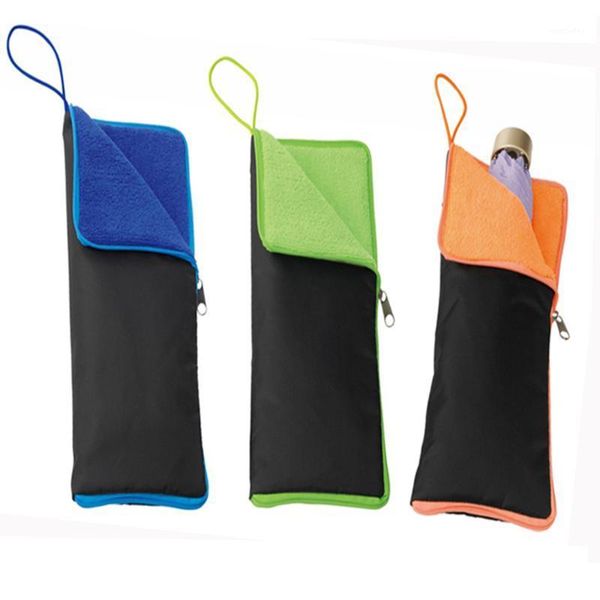 

storage bags 1pcs folding umbrella bag super water-absorbent case cover 5 colors1