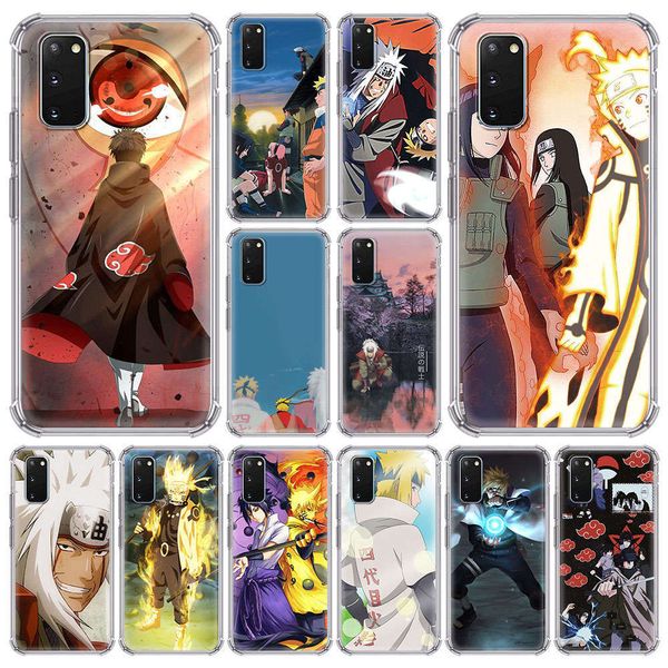 

1dwanimation naruto jiraya itachi case adds 10 jianxing 20 super 5g 9 shock proof airbag soft cover to samsung galaxy s20 iron s10 s8 s9