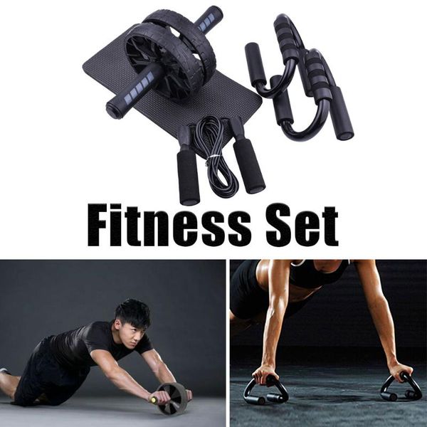 

accessories abdominal wheel push-up bracket skipping rope 3-piece suit muscle exercise equipment home fitness