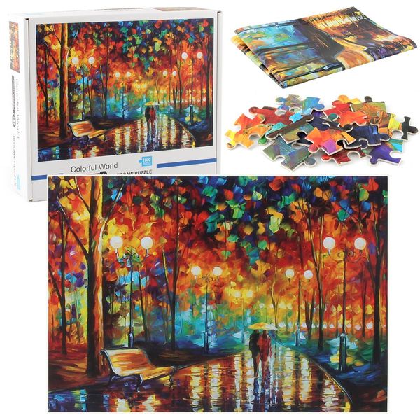 

decompression puzzle 1000 pieces of paper puzzle children intelligence creative toys animation landscape and order colorful puzzle
