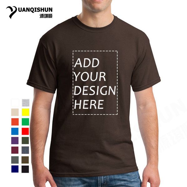 

sport boutique 16 colors customized men's t-shirt print your own design breathable cotton t-shirt send out in 2 days gift