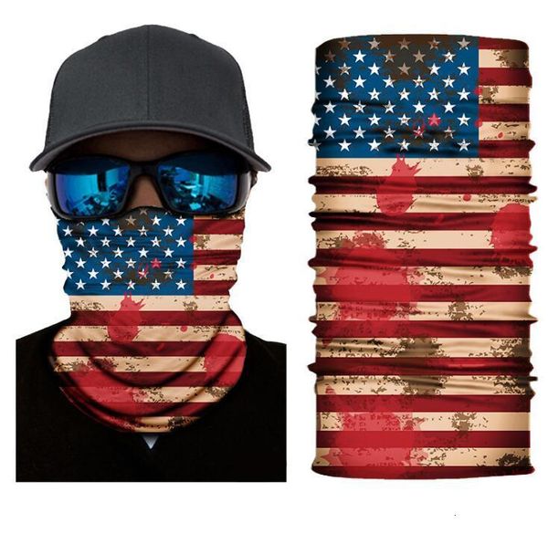 

printing flag bandanas headband america mask protective neckerchief magic cycling bandana headwear headscarf party masks supplies cgy778