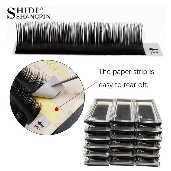 

shidishangpin 12 ряд норка поддельный ресницы extension индивидуальные накладные ресницы природных ручной ресницы макияж maquiagem cilios wm