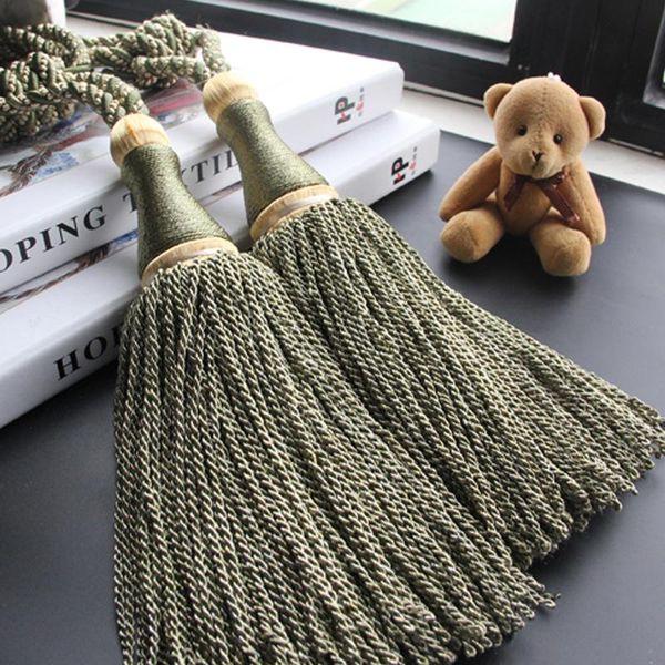 

1pc hanging ball curtain tieback tassel curtain buckle curtains braided binding tiebacks window tie back holder h jllizo