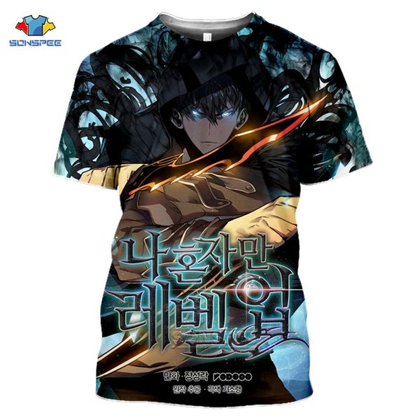 

men anime solo leveling vintage pullover 3d print shirts funny funny horror men clothing