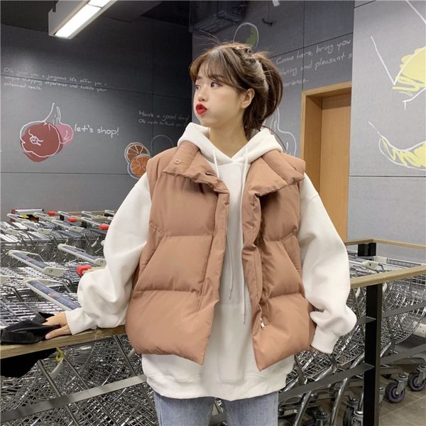 

корейская версия хлеба куртка свитер разносторонней внешней стиль хлеб куртка жилет женщин с капюшоном флис свитер два куска набора gbsok, Gray