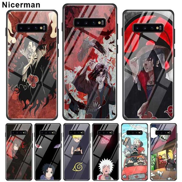

glass case digned by naruto for samsung galaxy s20, fe, s10, 5g, s10e, s9 plus, s8, note 20, ultra 10 lite, 9