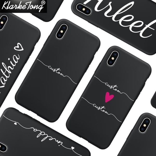 

1dwcustom vip silicone soft cover, vip xs max xr 6s 7 8 plus 11 promax silicone soft cover with text and custom name, matte black