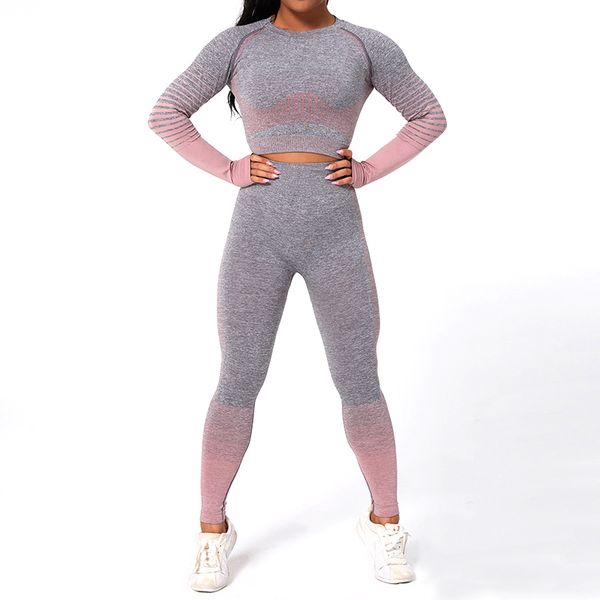 

svokor stripe printed gym workout set seamless yoga suits fitness clothing for women sportswear sports bra leggings, White;red