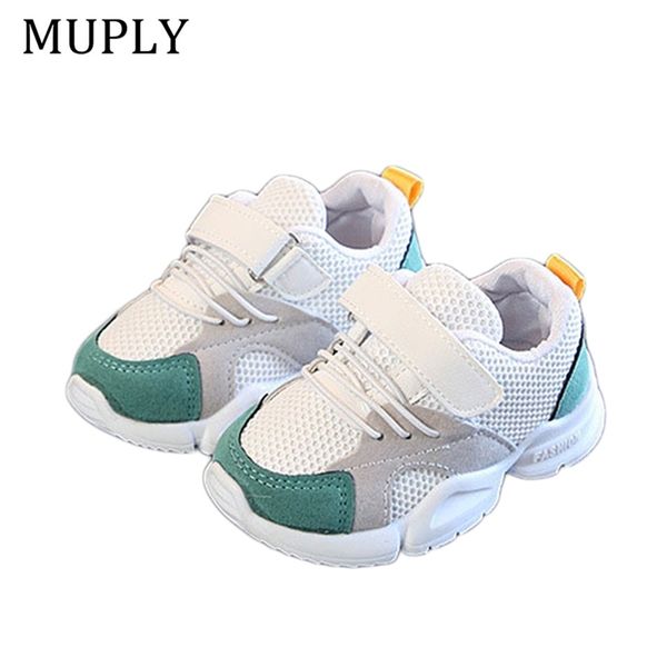 

children shoes new spring boys sneakers mesh breathable girls sport shoes patchwork tennis outdoor shoes fashion kids sneaker y201028, Black;red