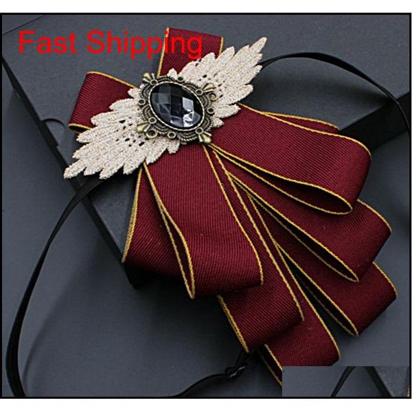 

adjustable elastic bowties mens double ribbon collar bow tie for marriage men women buisness groom wedding cravat neck ties to23r, Black;gray