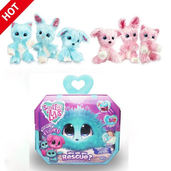 

кого вы scruff luvse симпатичные сюрприз ванна pet cat собак кролик pomsised bathable плюшевые игрушки дети рождественские подарки