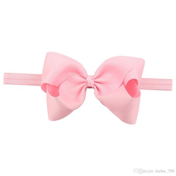 

fashionkg3mgrosgrain bow baby ribbon 5inch girls headbands elastic children handmade hairbands kids hair accessories inf