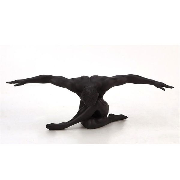 

decorative objects & figurines modern resin body art nude male sculpture abstract boy statue character gay figurine thinker decoration home