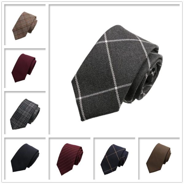 

neck ties hooyi men slim wool fashion plaid tie, Blue;purple