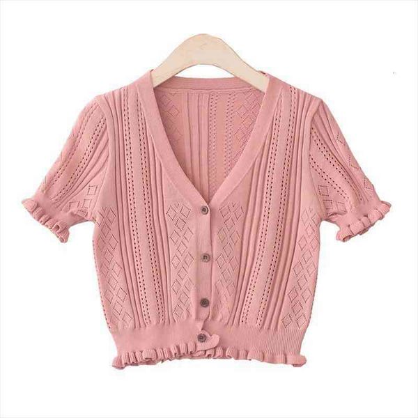 

autumn sweet chic sweater knitted women casual v-neck single breasted good elasticity cardigan, White;black