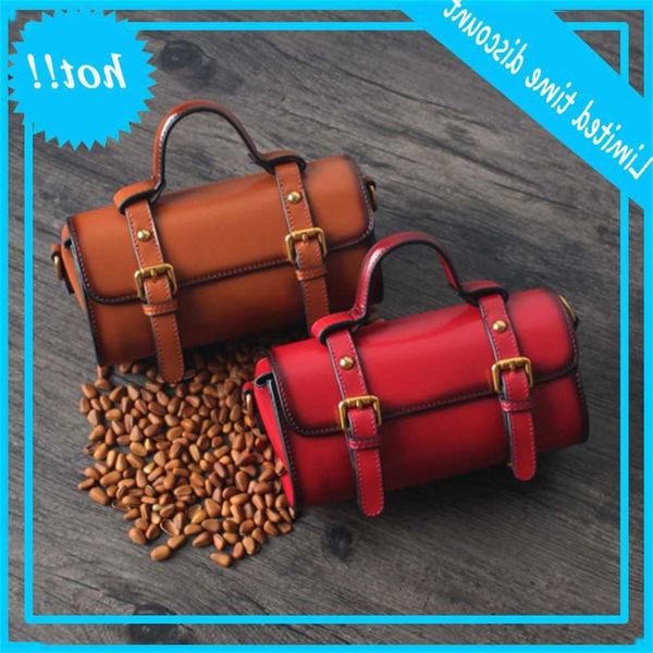 

2020 new crossbody women's cowhide shoulder casual fashion versatile handbag pillow bag